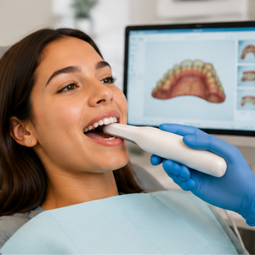 Adelaide Orthodontists | Orthodontist performing digital smile scan