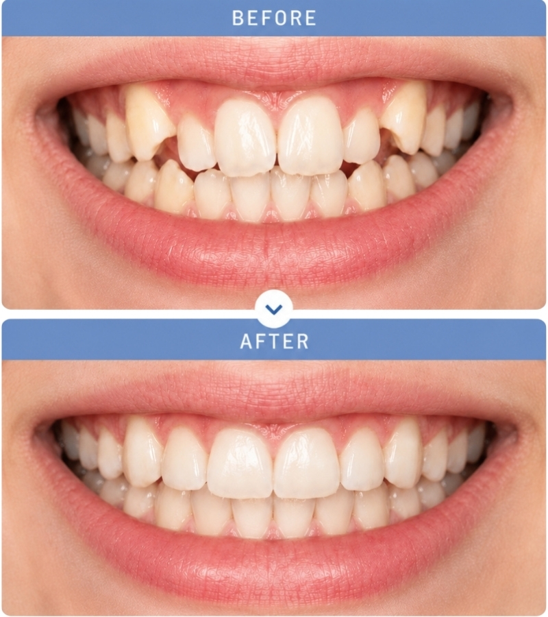 Adelaide Orthodontists | Before and after of our traditional braces treatment | Specialist braces treatment for children and adults in Adelaide