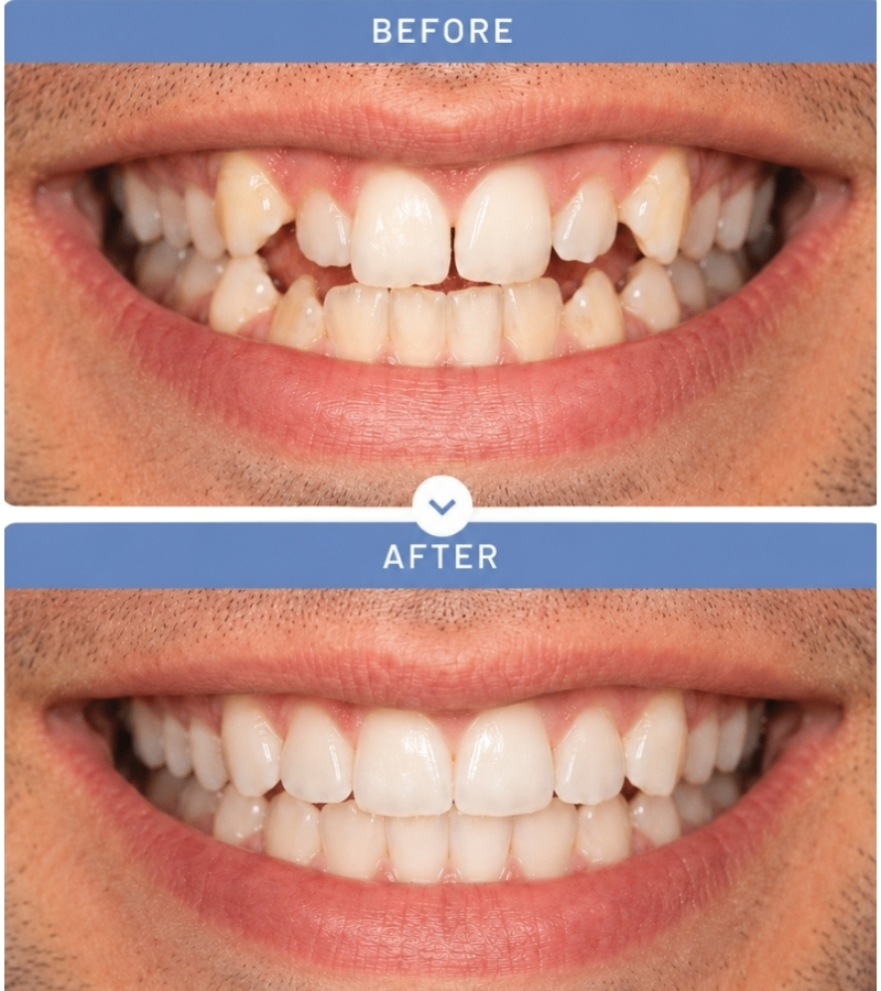 Adelaide Orthodontists | Before and after of our Invisalign treatment | Specialist Invisalign treatment in Adelaide