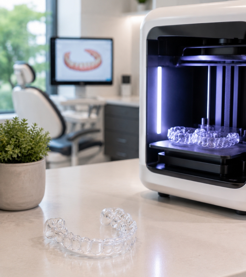 Adelaide Orthodontists | Modern 3D printed orthodontic retainer for long-term smile stability